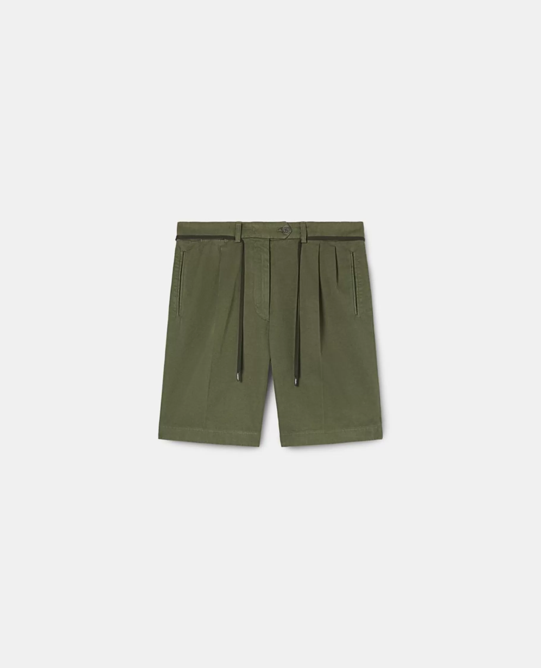 ASPESI Pantaloni E Shorts^Bermuda In Gabardina Di Cotone