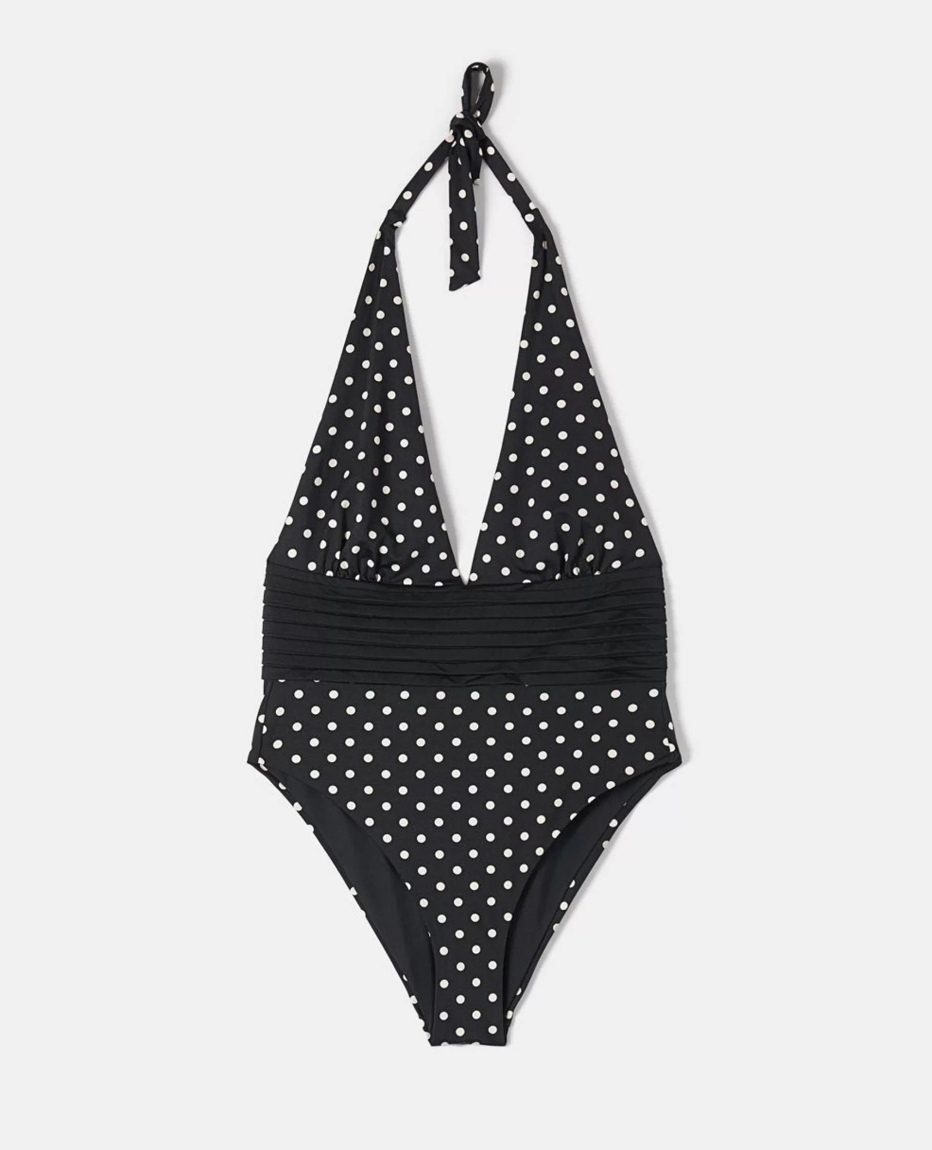 ASPESI Costumi^Costume Da Bagno Intero Con Pois Nero-Avorio