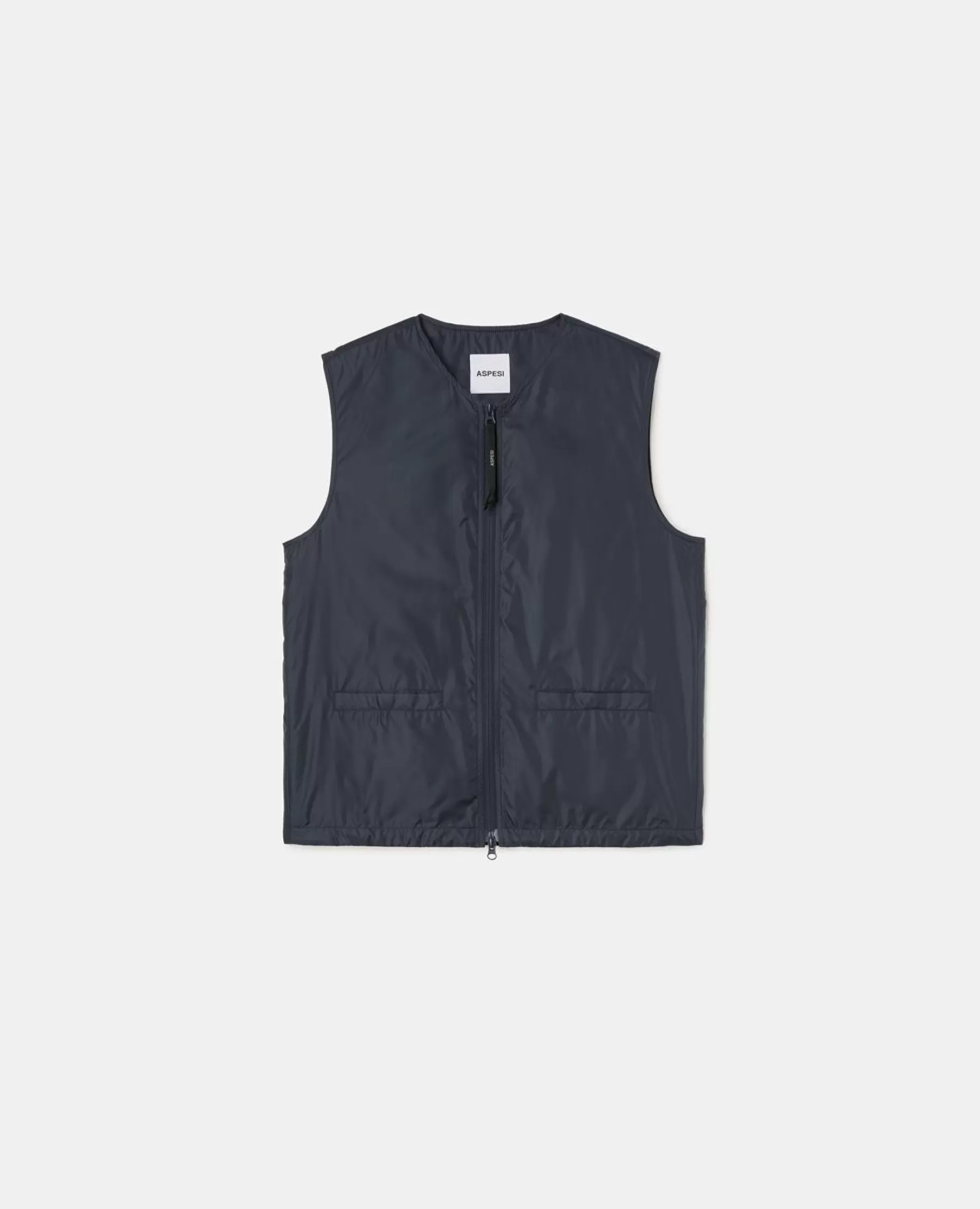 ASPESI Giacche E Blazer^Gilet Minimo In Nylon Navy