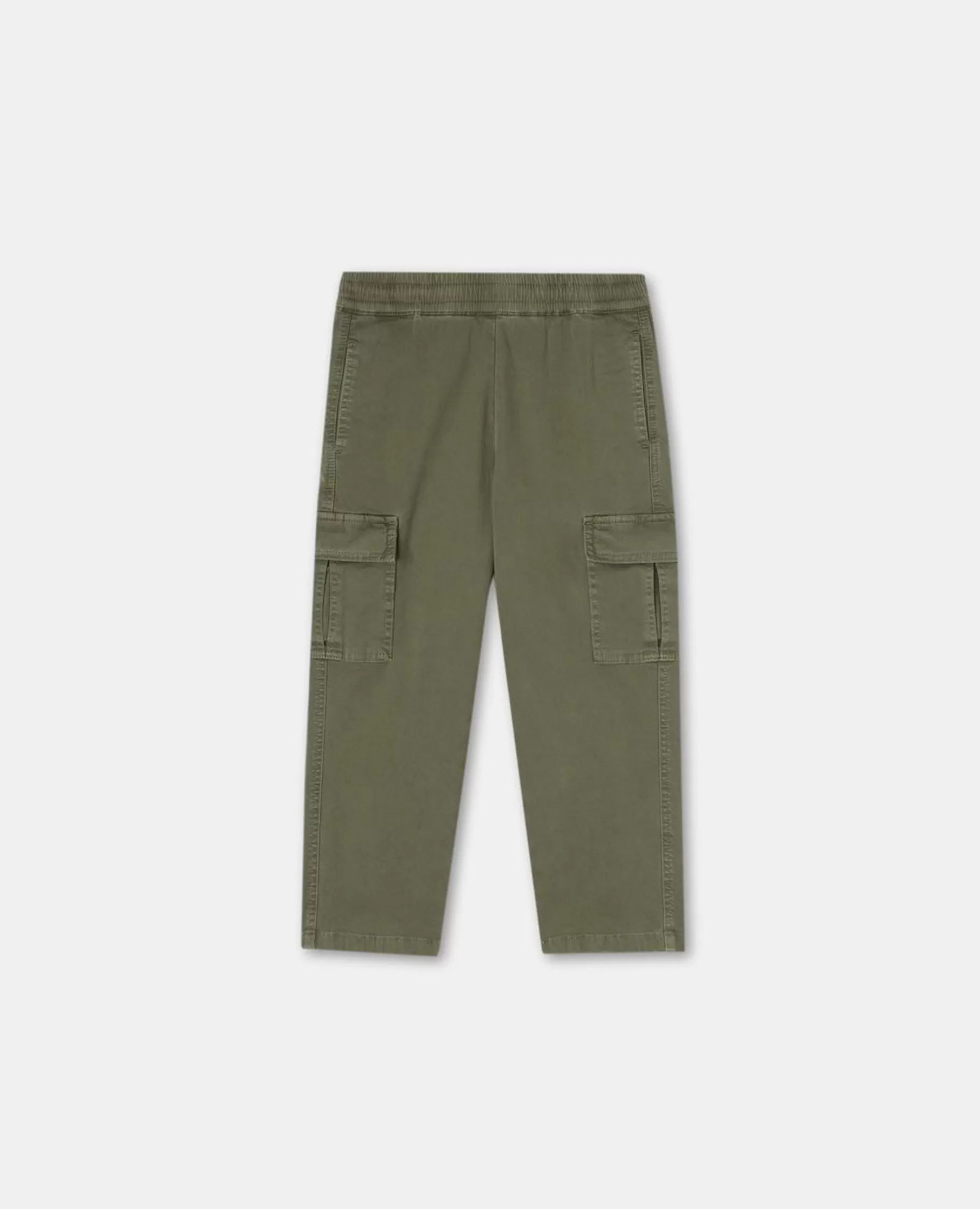 ASPESI Pantaloni E Shorts^Pantalone Cargo In Gabardina Muschio