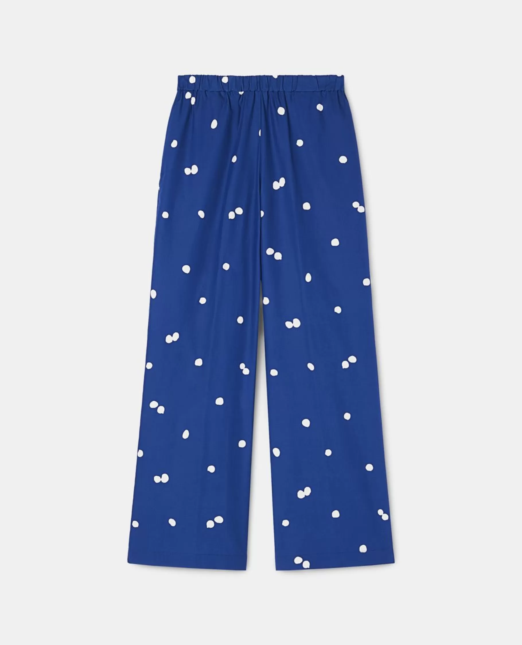 ASPESI Pantaloni E Shorts^Pantalone In Cotone A Pois Bluette