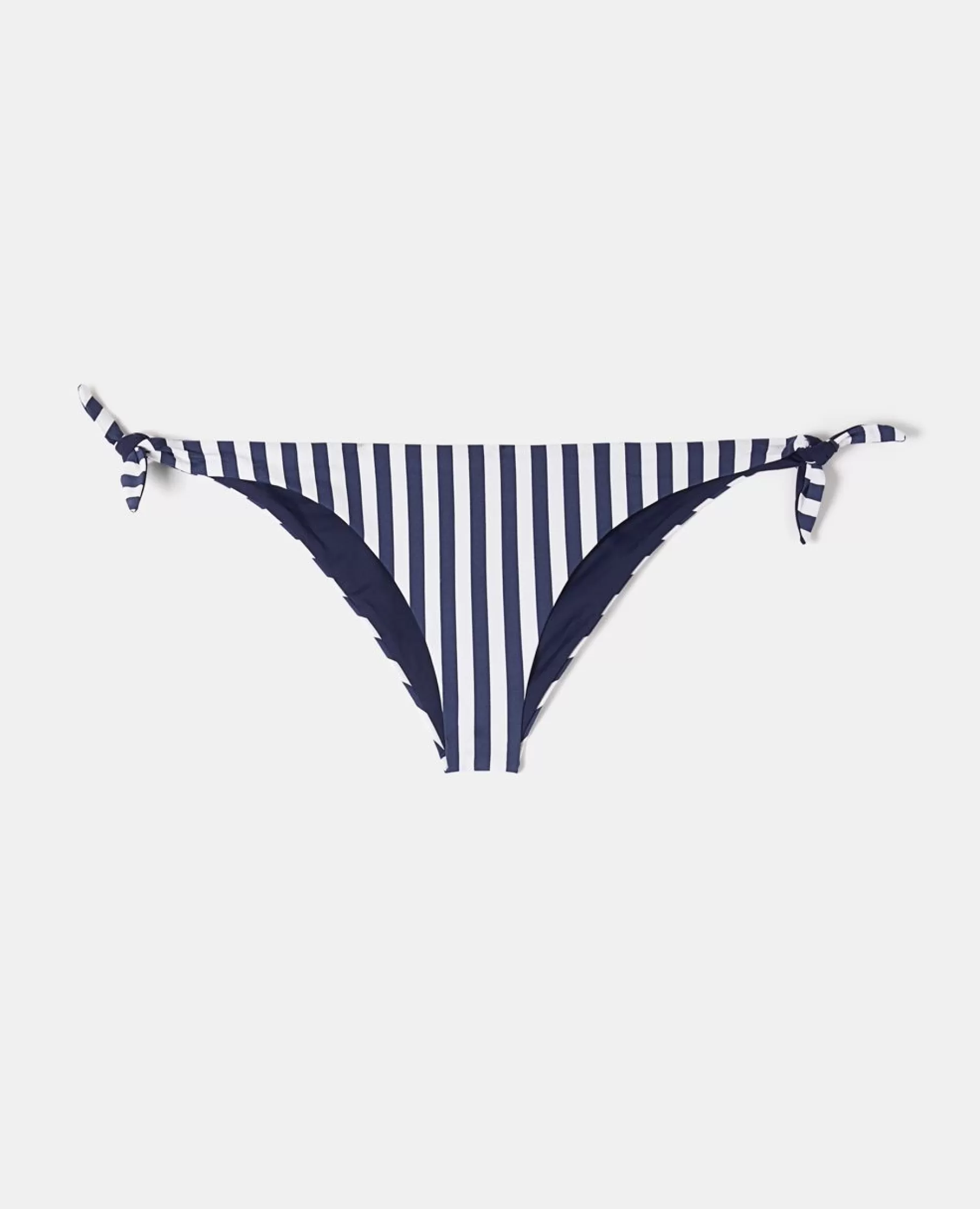 ASPESI Costumi^Slip Bikini Stripes Con Lacci White-Blue